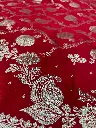 Banarasi Flower Jall Saree Red Colour