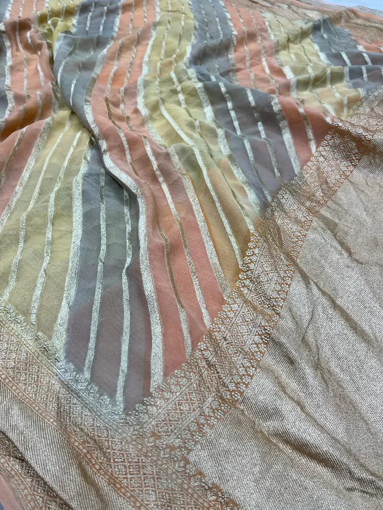 Khaddi Georgette Ada With Rangkat Dye